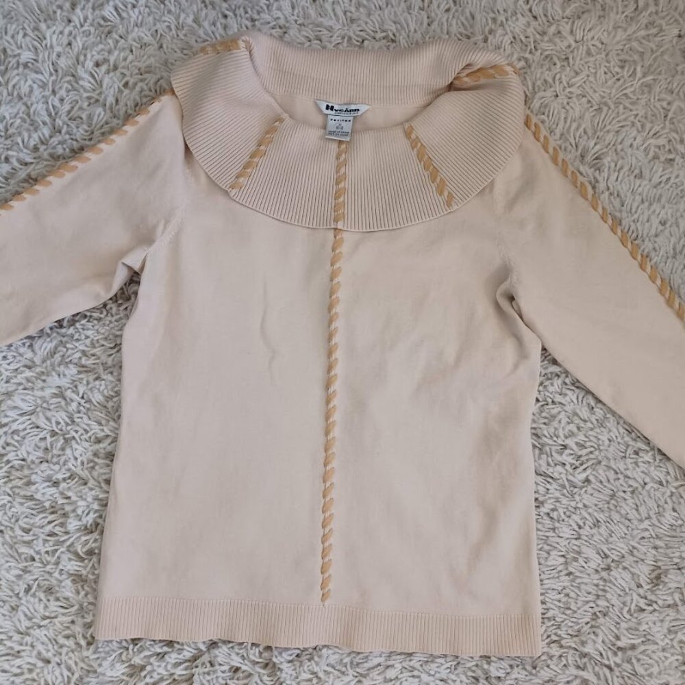 Nygard Collection Petites M Silk Blend Sweater Women’s M 10–12 Wide Collar